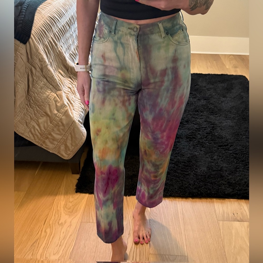 Missoni Sport Tie Dye Cropped Straight Leg Jeans Sz. 8